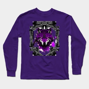 Wolf Purple Long Sleeve T-Shirt